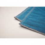 Asciugamano mare SEAQUAL® materiali riciclati 500 g/m² 70x140 cm color turchese quinta vista fotografica