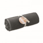 Asciugamano mare SEAQUAL® materiali riciclati 500 g/m² 100x170 cm color grigio