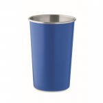 Bicchiere riutilizzabile in acciaio inossidabile riciclato da 300ml color blu reale