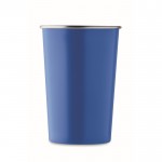 Bicchiere riutilizzabile in acciaio inossidabile riciclato da 300ml color blu reale seconda vista