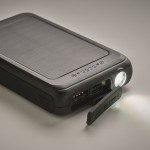 Powerbank wireless da 5000 mAh con pannello solare color nero sesta vista fotografica