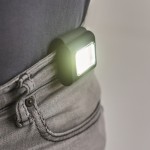 Mini lanterna portatile ricaricabile con 6 livelli d'illuminazione COB attaccabile ai pantaloni