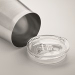 Bicchieri personalizzati in acciaio inox riciclato con tappo da 500 ml seconda vista fotografica
