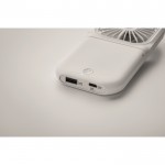 Ventilatore pieghevole portatile con 4 velocità in ABS color bianco quinta vista fotografica
