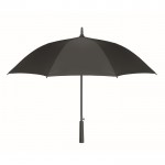 Ombrello antivento da 23'' con apertura automatica e tela in pongee color nero
