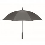 Ombrello antivento da 23'' con apertura automatica e tela in pongee color grigio