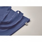 Borsa con manici lunghi e soffietto in cotone organico colorato 220g/m² color blu reale terza vista fotografica