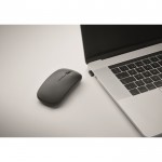 Mouse ottico senza fili in ABS con batteria ricaricabile da 500 mAh color nero quarta vista fotografica