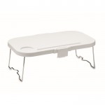 Cestino da picnic pieghevole convertibile in piccolo tavolino da 16L color bianco quarta vista