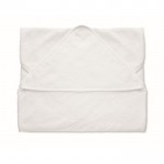 Asciugamano bianco in cotone con cappuccio per bambini 300 g/m² color bianco
