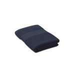 Asciugamano morbido e assorbente 50x30 in cotone organico 360g/m² color blu