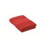Asciugamano morbido e assorbente 50x30 in cotone organico 360g/m² color rosso