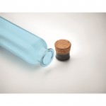 Bottiglietta Tritan Renew™ con tappo rotondo in sughero da 500 ml color blu trasparente sesta vista fotografica