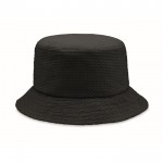 Cappello da pescatore personalizzabile in carta di paglia color nero
