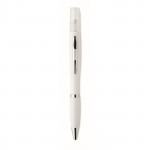 Penna promozionale con spray color bianco terza vista
