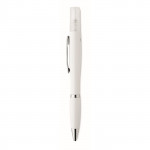 Penna promozionale con spray color bianco quarta vista