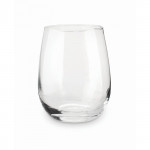 Bicchieri con logo in vetro color transparente terza vista