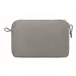 Beauty case personalizzati in canapa color grigio terza vista