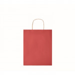 Shopper di carta personalizzate color rosso seconda vista