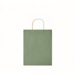 Shopper di carta personalizzate color verde seconda vista