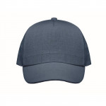 Cappelli baseball personalizzati in canapa color blu seconda vista