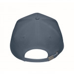 Cappelli baseball personalizzati in canapa color blu quinta vista