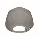 Cappelli baseball personalizzati in canapa color grigio quinta vista
