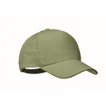 Cappelli baseball personalizzati in canapa color verde
