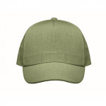 Cappelli baseball personalizzati in canapa color verde seconda vista