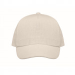 Cappelli baseball personalizzati in canapa color beige seconda vista
