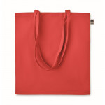 Colorate borse in cotone organico color rosso