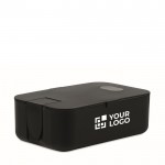 Lunch box personalizzati con supporto per telefono vista area di stampa
