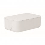 Lunch box personalizzati con supporto per telefono colore bianco
