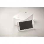 Lunch box personalizzati con supporto per telefono colore bianco vista fotografia