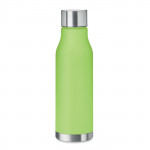 Bottiglia promozionale con finitura in gomma color verde
