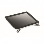 Supporto per computer portatile personalizzabile colore argento opaco prima vista