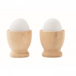 Contenitori per uova in legno color legno prima vista