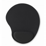 Mouse pad poggia polsi color nero seconda vista