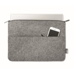 Custodia per laptop in feltro  color grigio prima vista