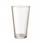 Bicchiere di vetro con logo color transparente