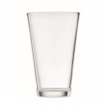 Bicchiere di vetro con logo color transparente seconda vista