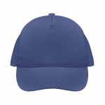 Cappelli baseball personalizzati a 5 pannelli color blu prima vista