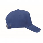 Cappelli baseball personalizzati a 5 pannelli color blu seconda vista