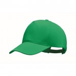Cappelli baseball personalizzati a 5 pannelli color verde