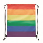 Zainetto a sacca con trama arcobaleno color multicolore prima vista