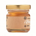 Barattolino di miele personalizzabile color legno quinta vista