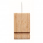 Caricatore in bambù con supporto verticale color legno quinta vista