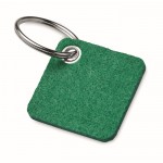 Portachiavi personalizzati in ​​feltro color verde