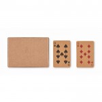 2 mazzi di carte francesi personalizzate color legno terza vista