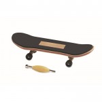Mini skateboard da dita in legno d'acero con ruote in ABS color legno
